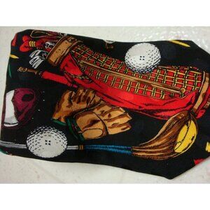 Golf Golfing Novelty Neck tie‎ 100% Silk Addiction Mens NeckTie Golfer Sports